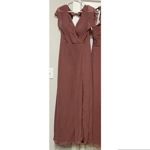 NWT Azazie Rylee in Dessert Rose size 10.